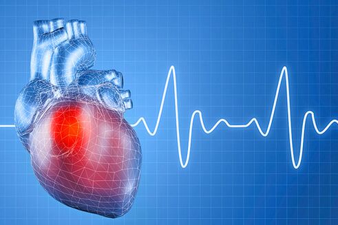 Hypertension, which has many causes, causes disturbances in the work of the heart. 